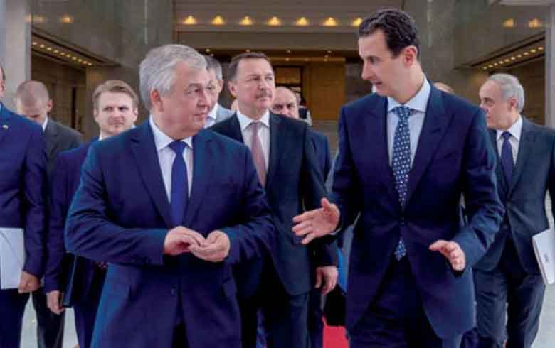 الأسد يبحث مع مبعوث بوتين تشكيل لجنة «مناقشة الدستور»