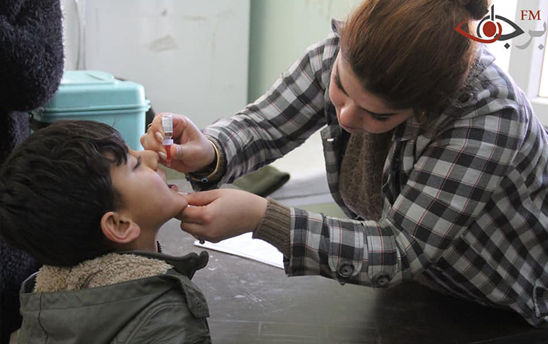 استمرار حملة اللقاحات الفموية ضد شلل الأطفال والتي تنتهي يوم غد الجمعة