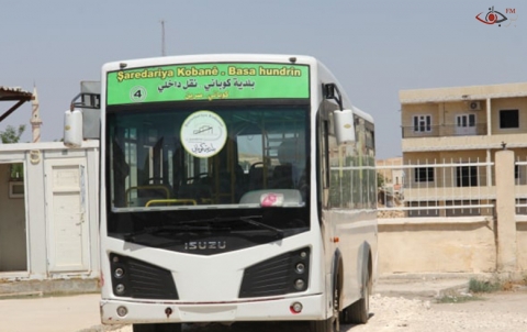 تفعيل شركات النقل الخارجي في كوباني 